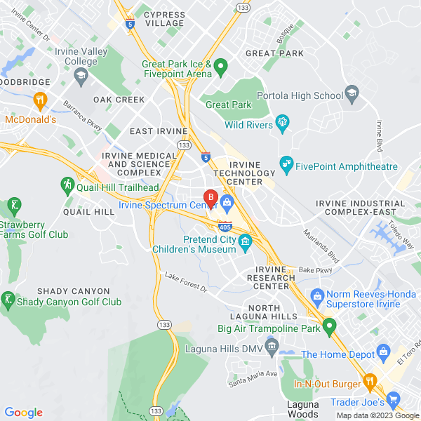 Concept Design Group location map: 100 Spectrum Center Dr #900, Irvine, CA